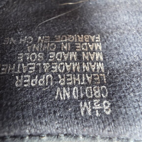 Cobb Hill by New Balance Shoes Womens Size 8.5 Navy Leather Ruched Slip-On Heels - Picture 8 of 9